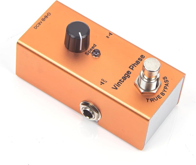 IOppWin Vintage Phaser Guitar Effects Pedal - Classic 70s Phase Sound, Speed Control, True Bypass, Aluminum Body, DC 9V (Adapter Not Included) - Image 1